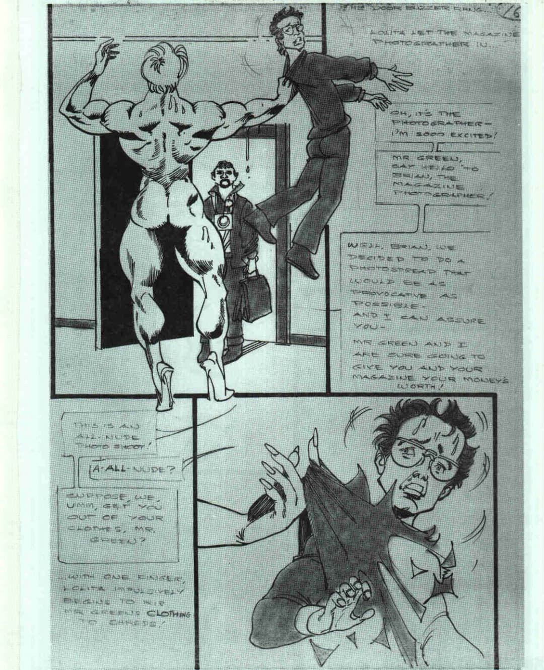 Naked bodybuilding photoshoot