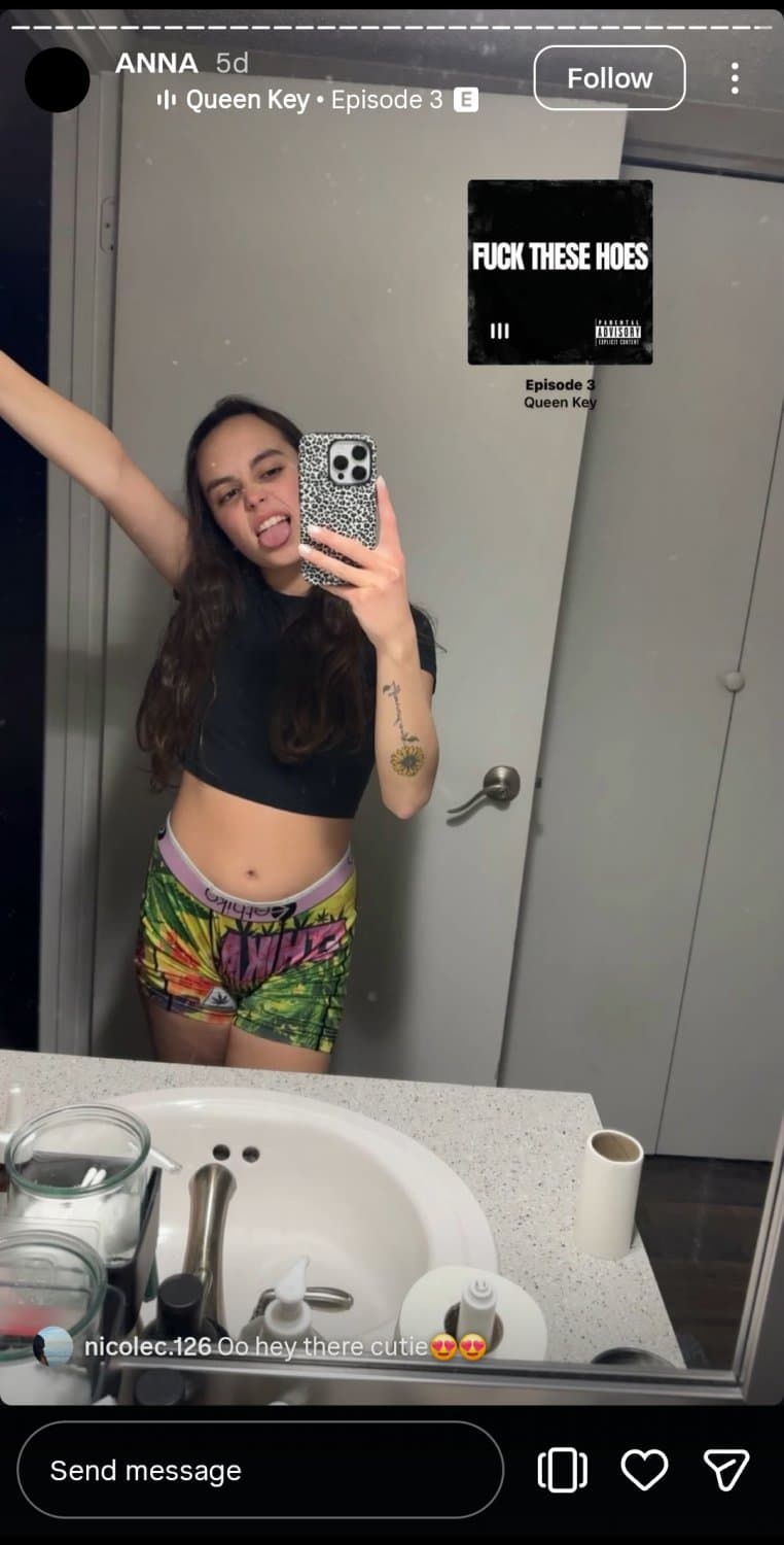 Bitch from my hs who cheated on her bf 3 times ???. Someone needs to hack her and get her nudes f