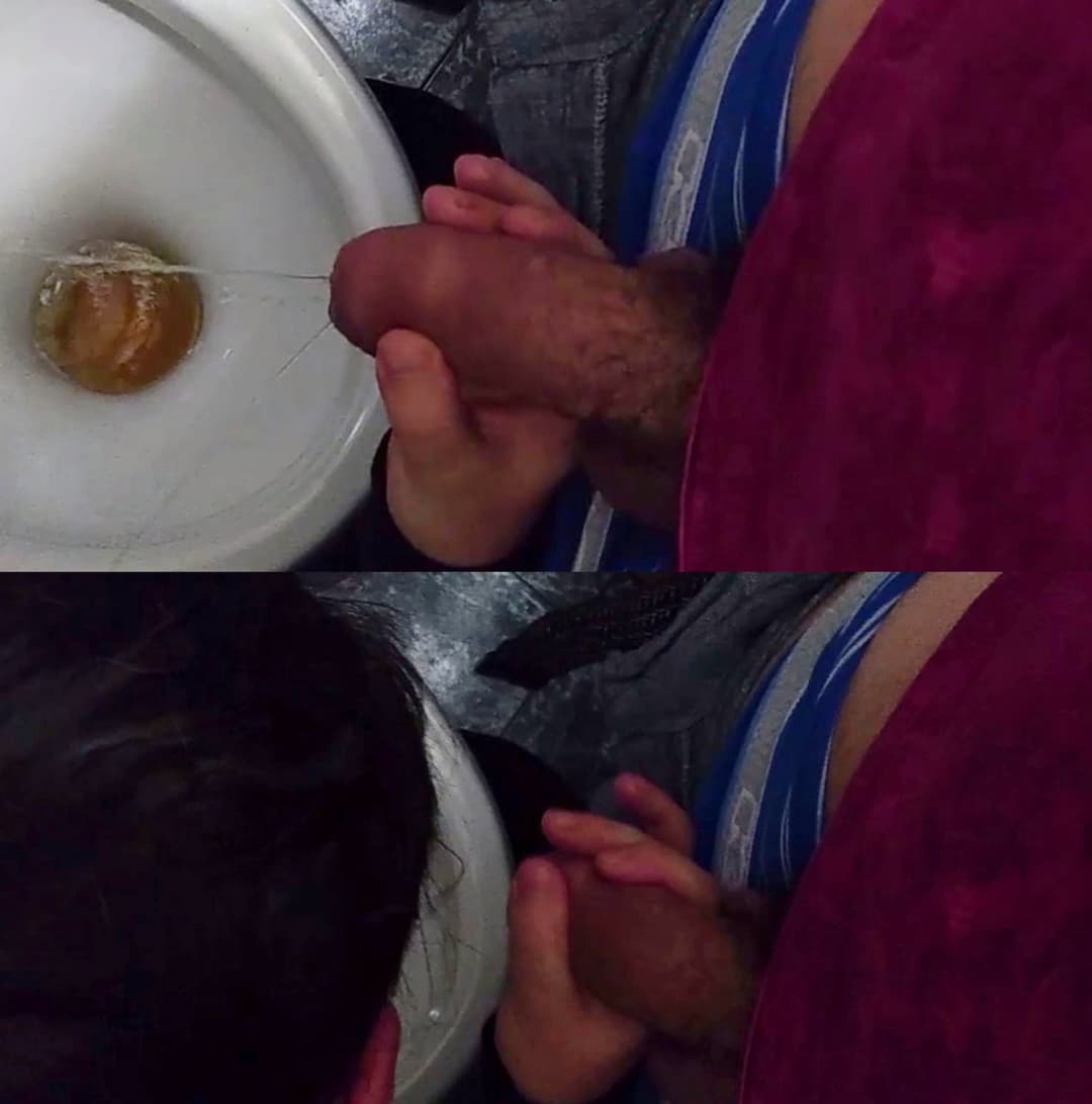 Public bathroom/monster head and piss drinking