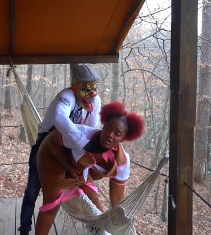 Slutty fat hoes pounded by a Clown ass mf