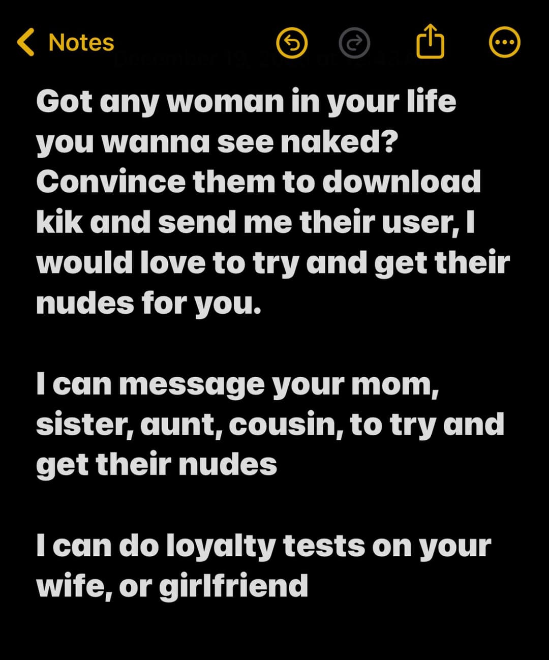 DM me to message your sluts on kik!