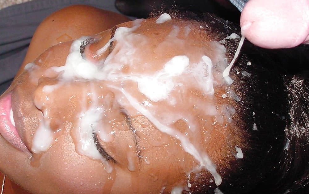 black cum facials