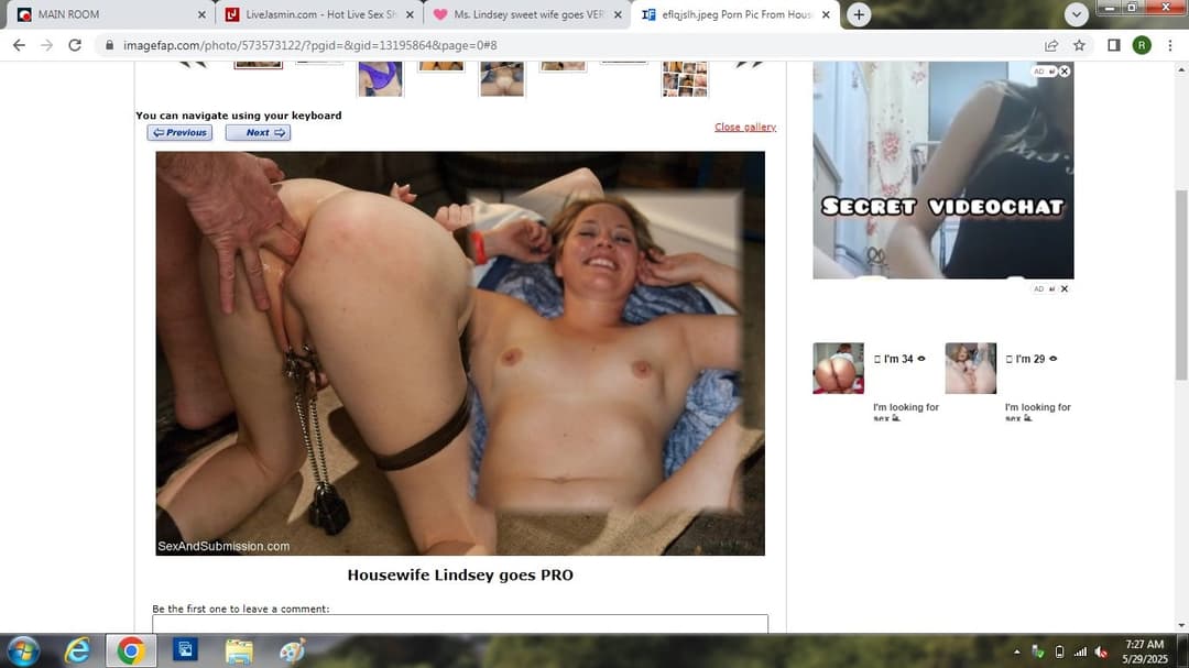 Ms. Lindsey   sweet wife goes VERY BAD  her full exposure