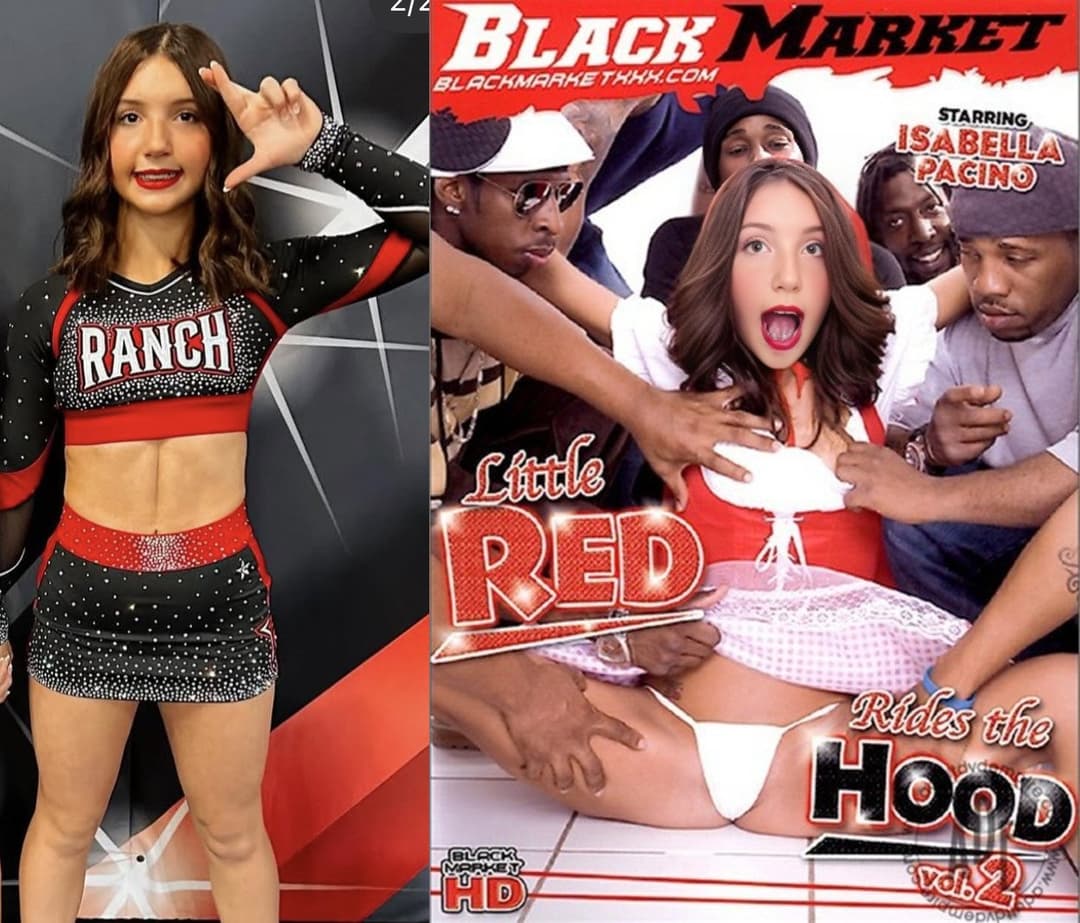 Cute cheerleader on a porn box cover, cheerleader rides the hood