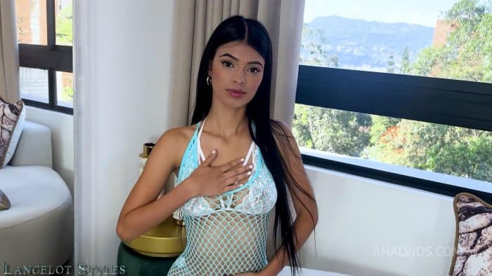 Ellie Nova a 18yo cutie Latina petite teen girl with juicy ass and tits getting her ass fucked??