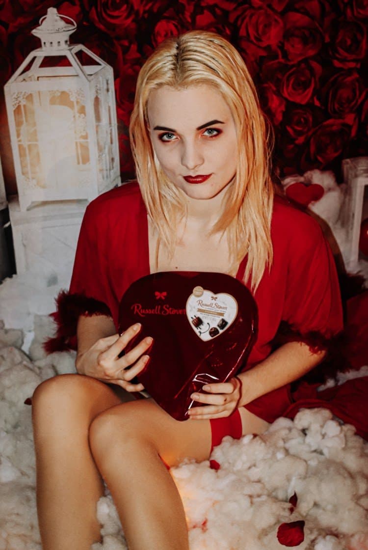 Red Lingerie, Red Stockings, Red High Heels