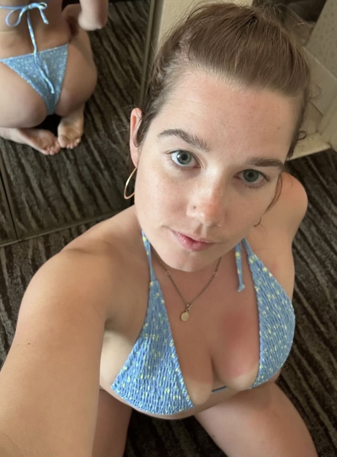 Cruise Ship Slut loves exposing herself all over and spreading her holes