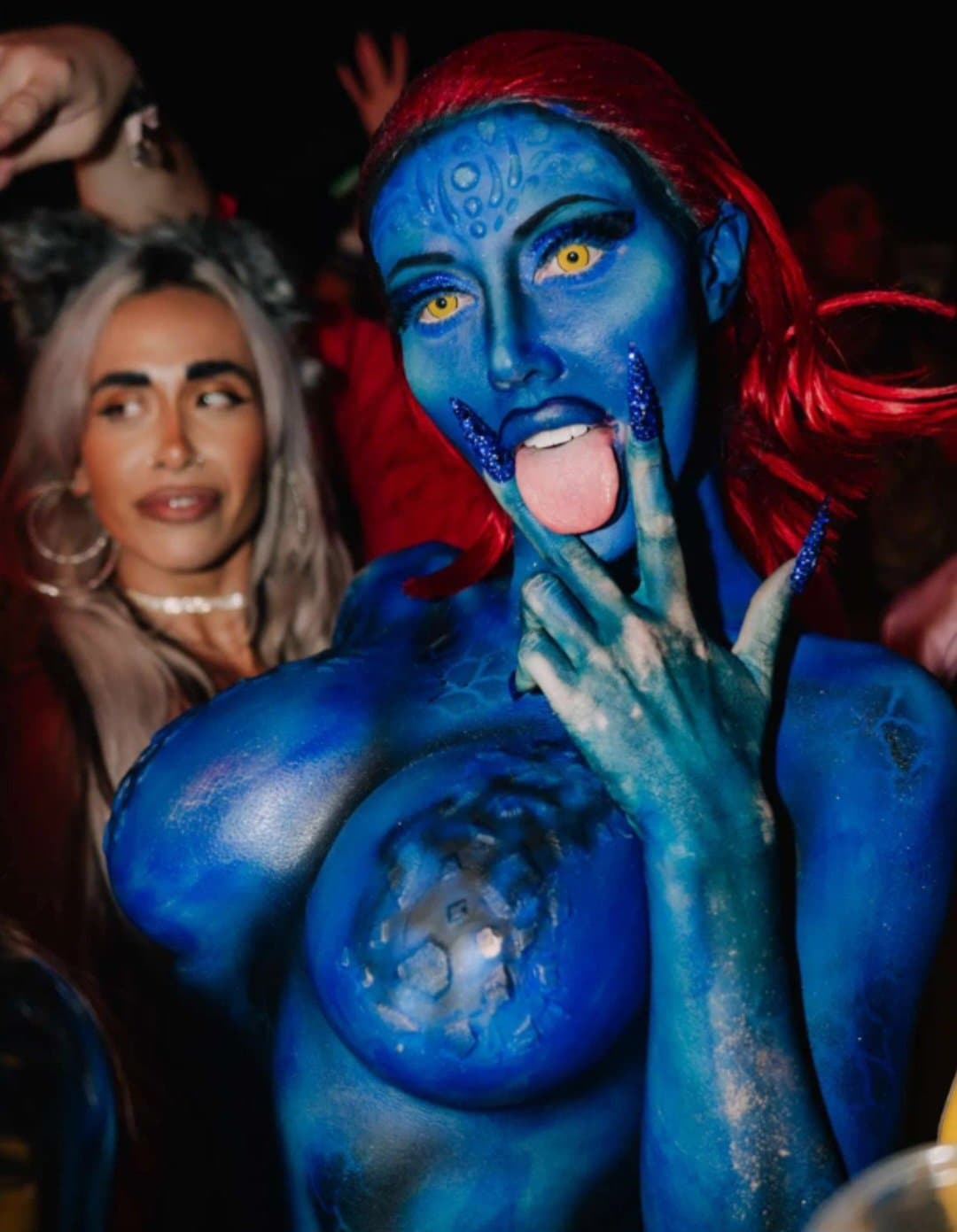 Mystique would get it constantly knowing her sexy body can shapeshift