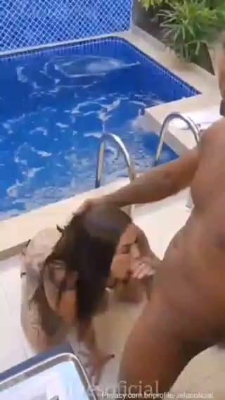 Hot tattooed brunette fucking with black guy part one