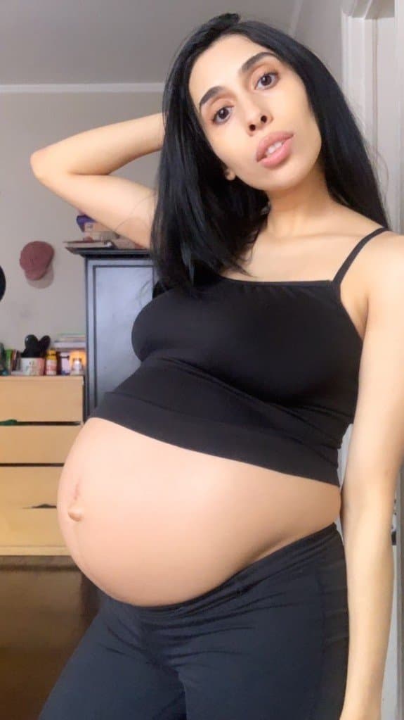 Ember Bastet Big Pregnant Belly