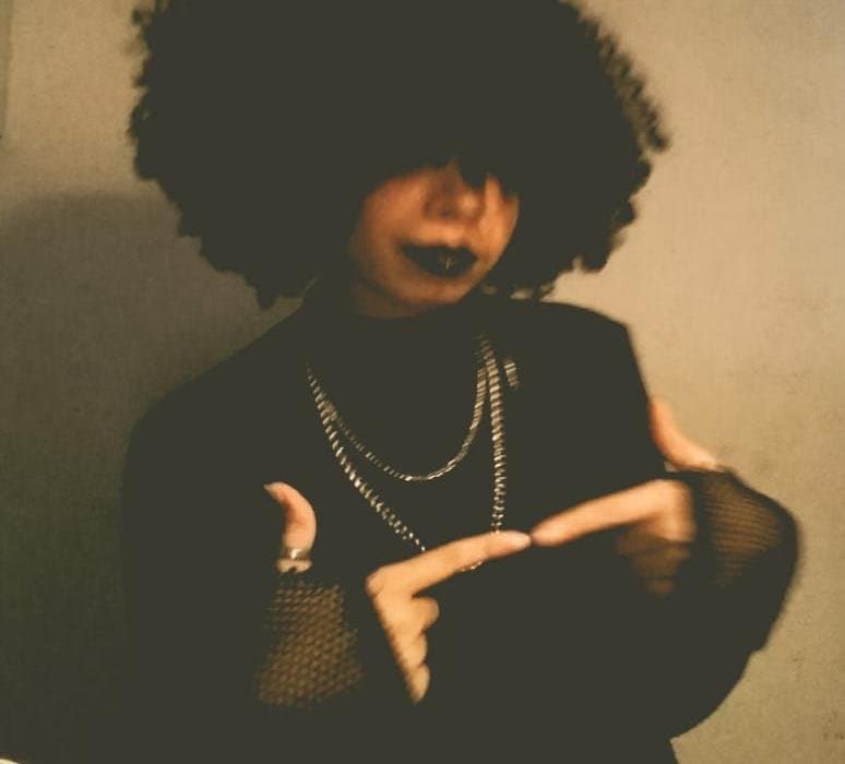 Sexy curly hair girl