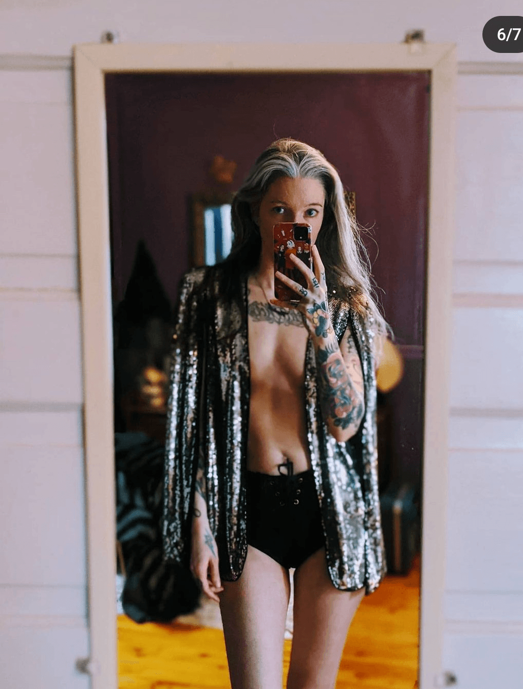 Sexy little meth addict Goth Whore with a cute little ass.?