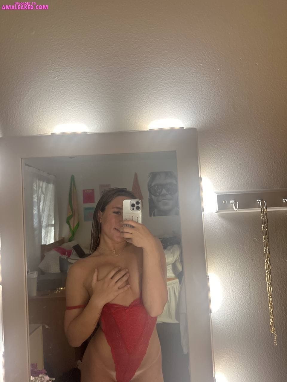 College Dorm Slut Maggie Plays with Herself