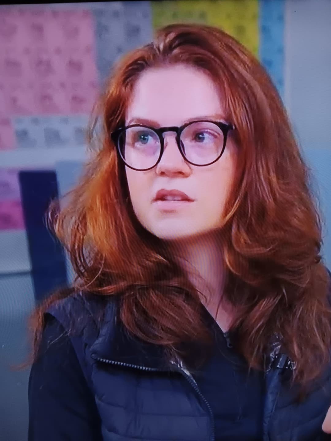 Emma is a sexy science geek with cum glasses.  I love when the dorky nerd is also kind of hot
