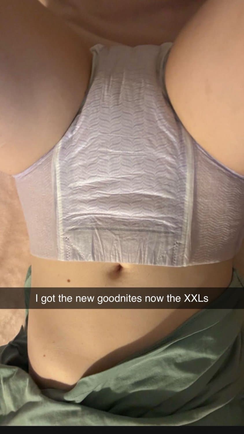 Click to view full size Shy emo girl secretly wears diapers