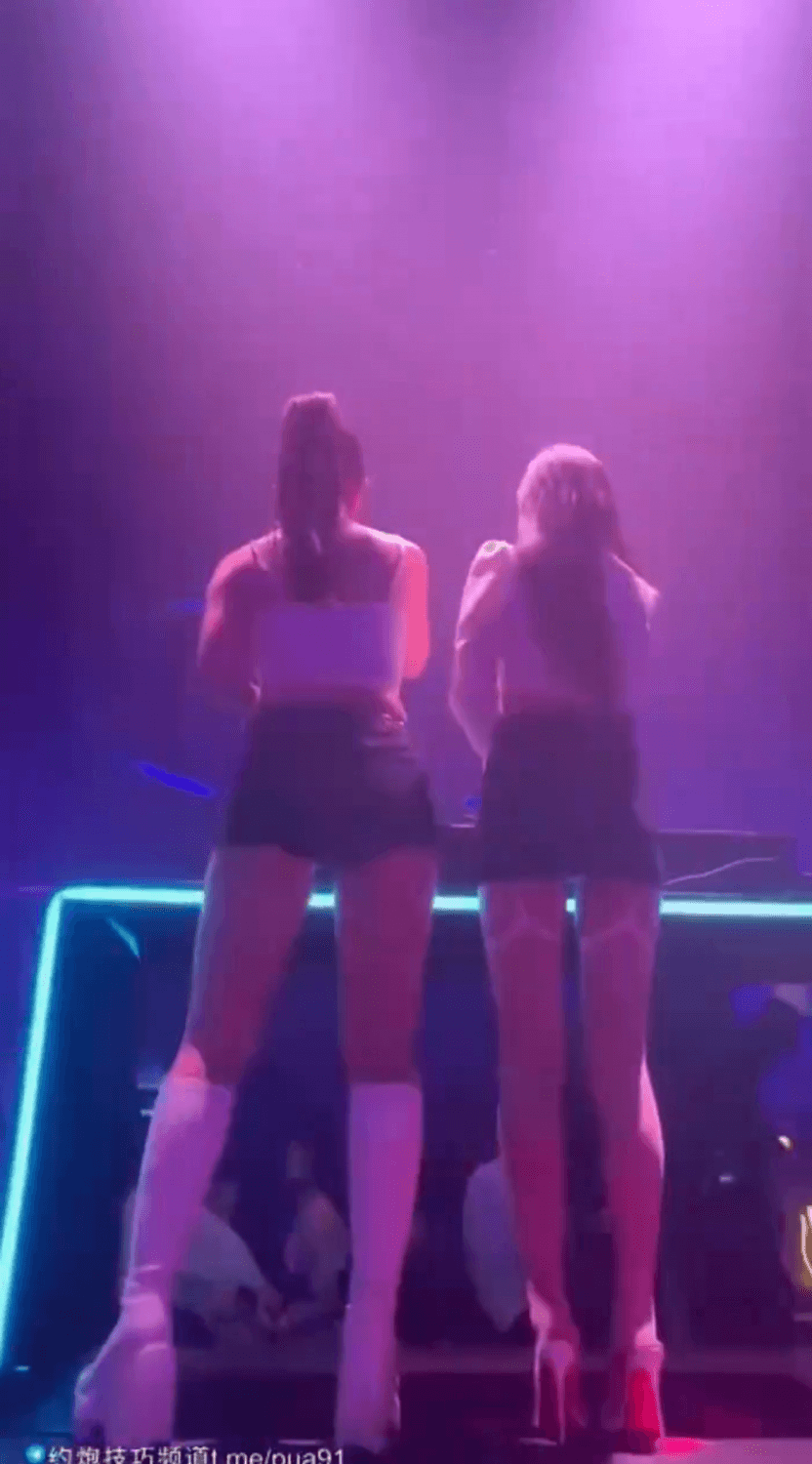 Pantyless Chinese DJ brought back to hotel for more fun.