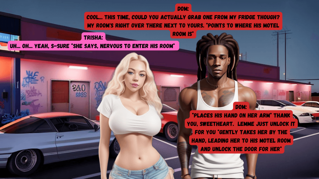 Roadtrip Troubles (AI Art) [Trisha, Freddy, Dom]