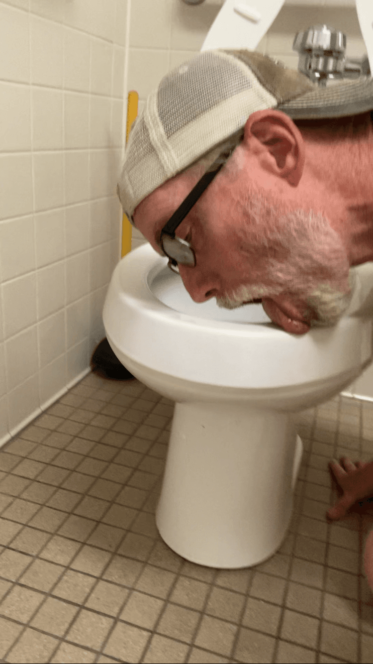 Licking Filthy Public Toilets. Pennsylvania Fag Steve
