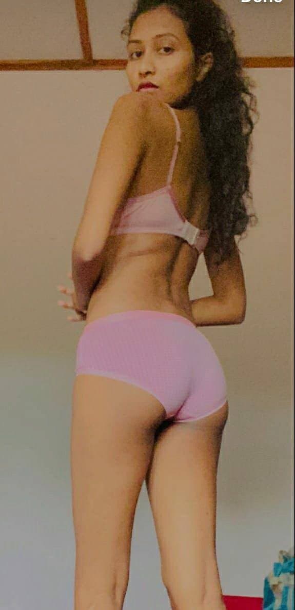 SL Cute Very Beautiful Slim Sexy Shy Village Girl In Sexy