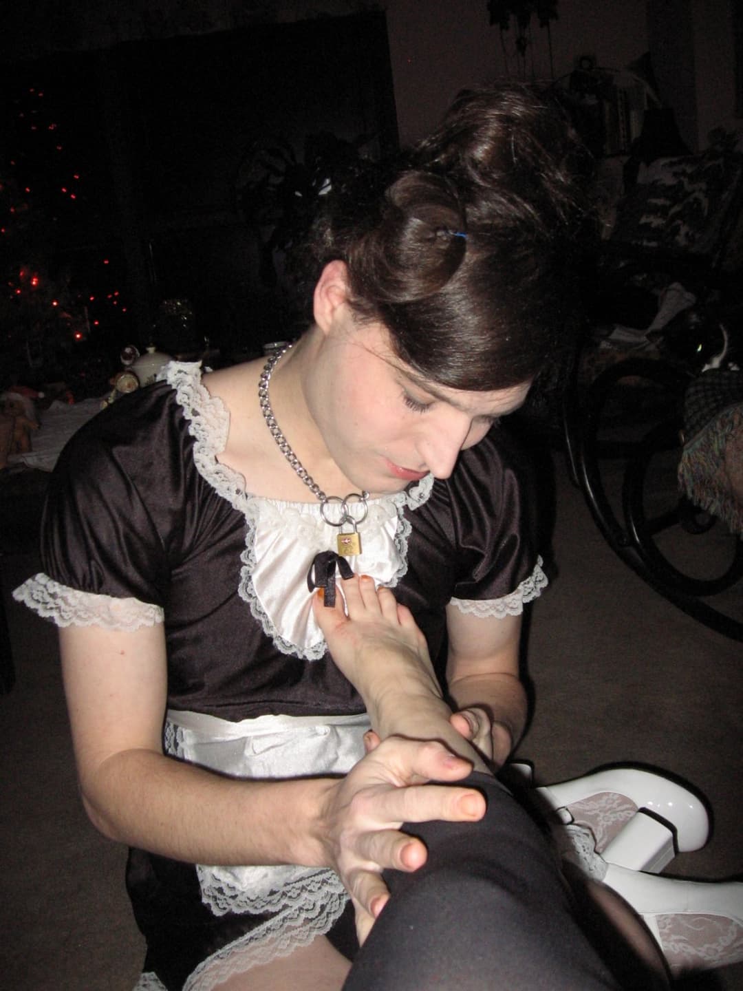 femdom gilf and her sissy xmas