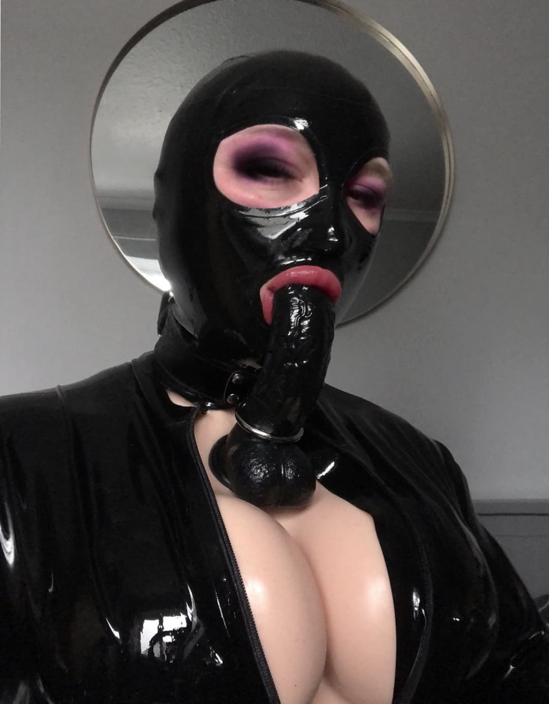 Dr.Lust Present:) Dummy Sissy Bimbo Likes Black Latex & To Cage His Little Clit