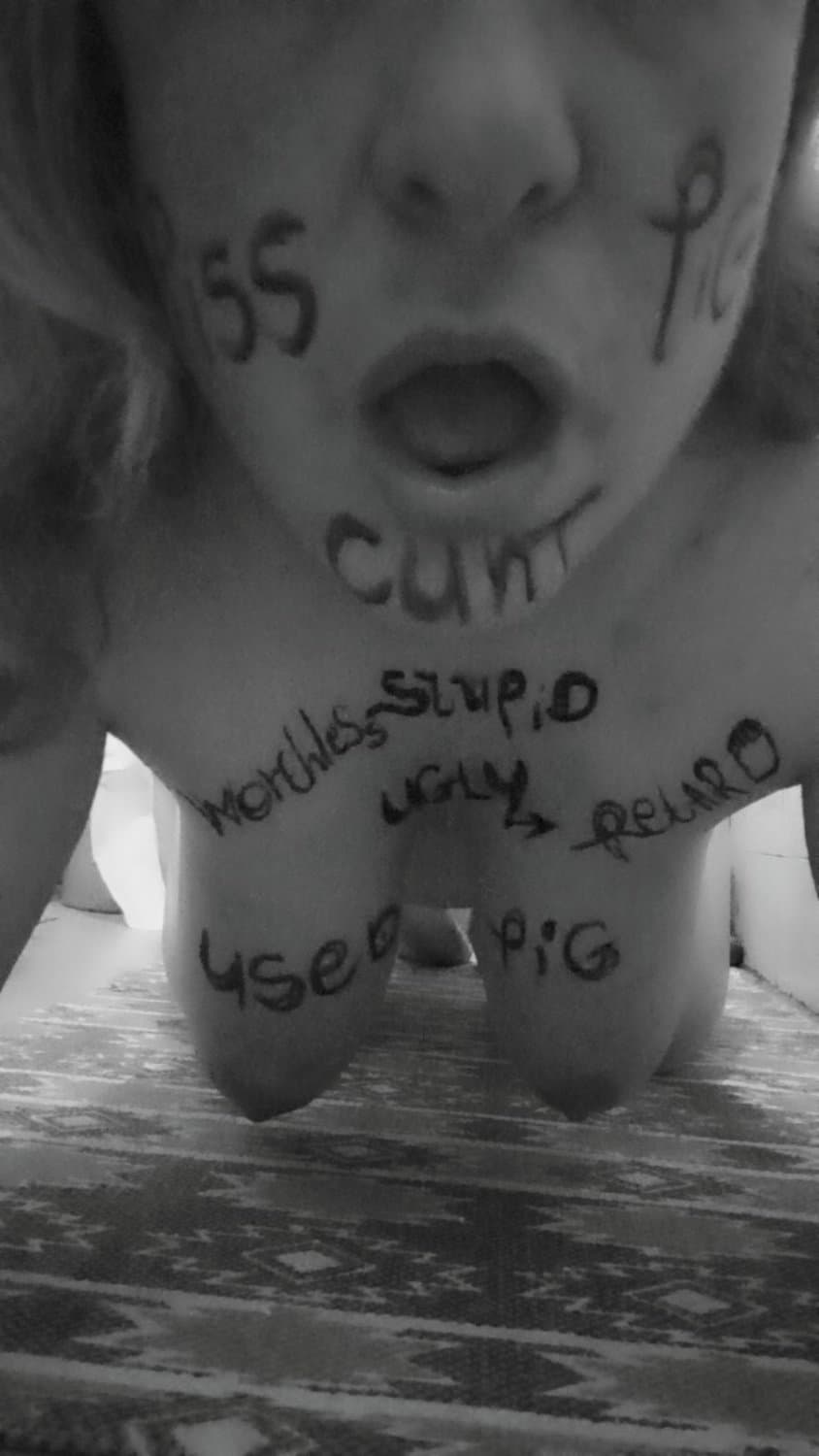 Worthless pig bitch drink piss and suffer for me ?