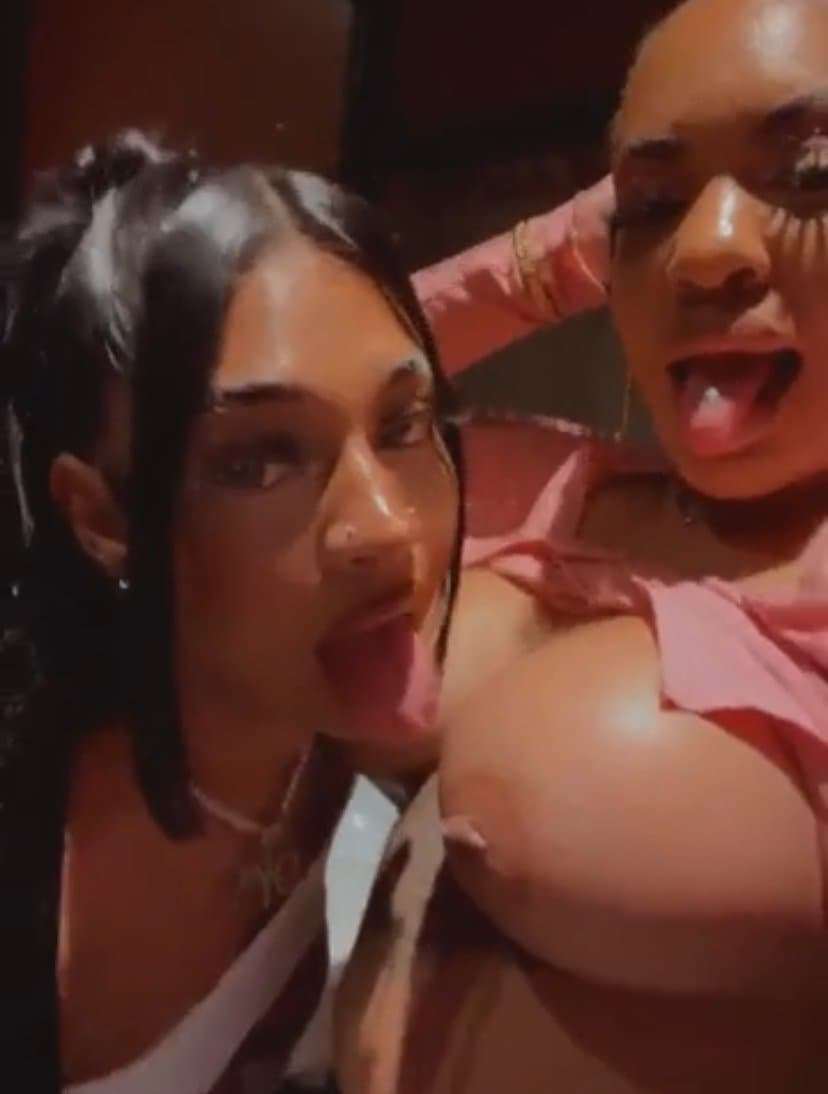 Click to view full size Bad bitches sucking nipples comp