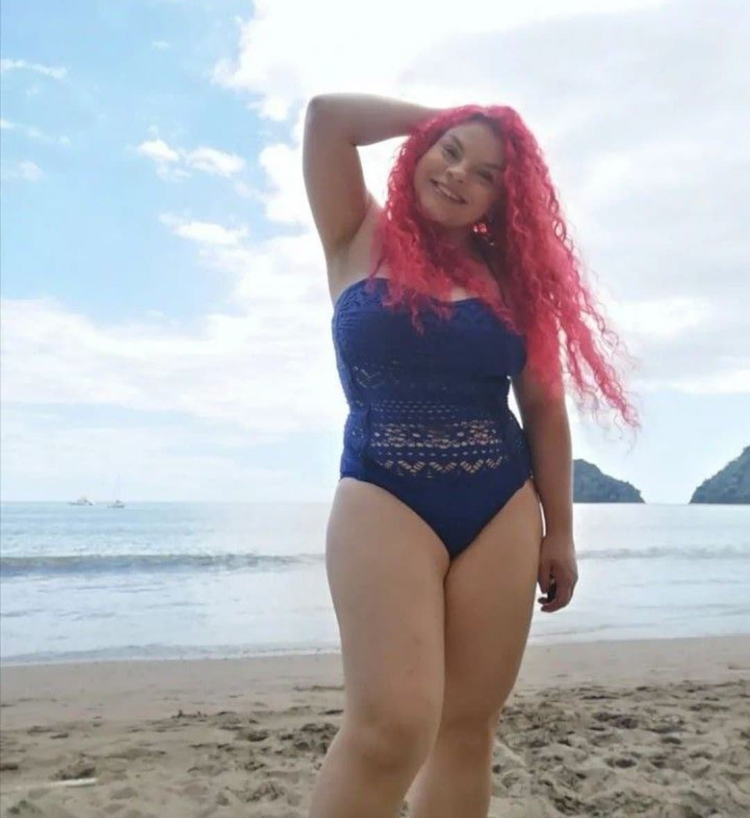Chubby curvy Redhead