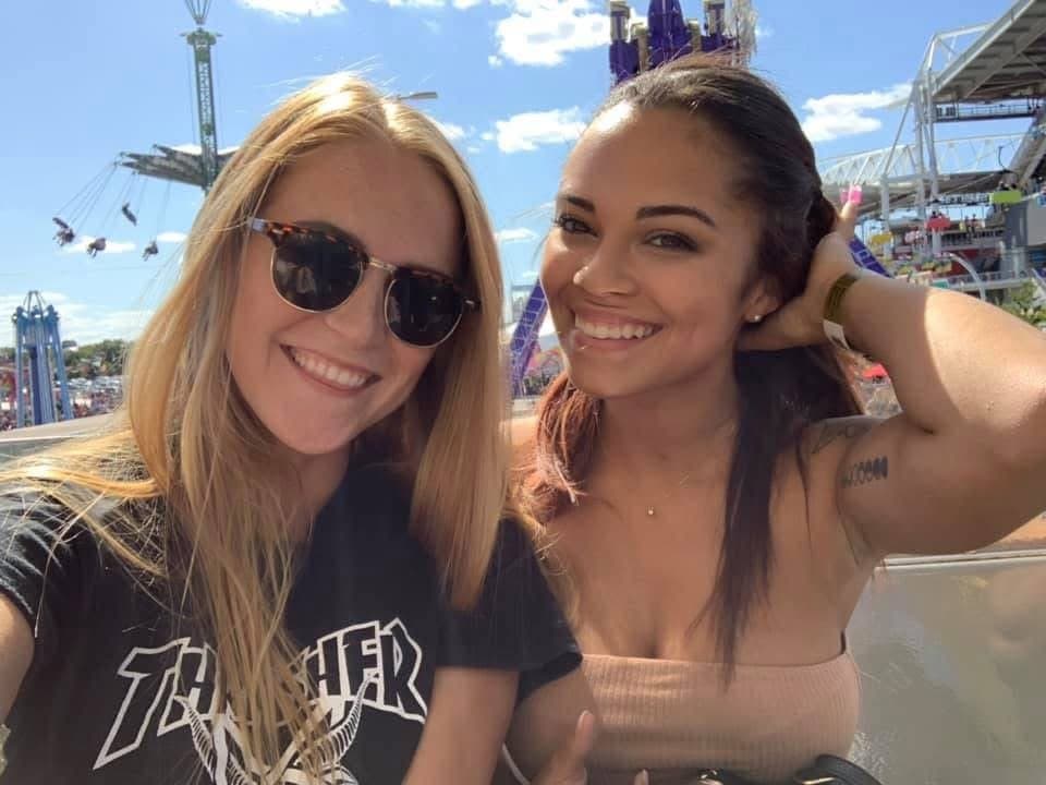 I think she wore the bikini w the ring so guys can shove their cock through when they tittyfuck her