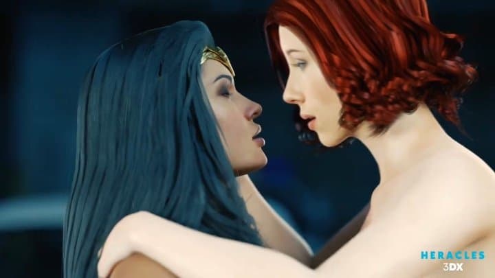 Wonder Woman and Scarlett