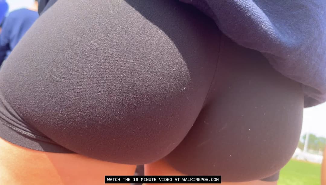 Captured: Spying on my oblivious neighbor as she walks through the crowd in her tightest shorts