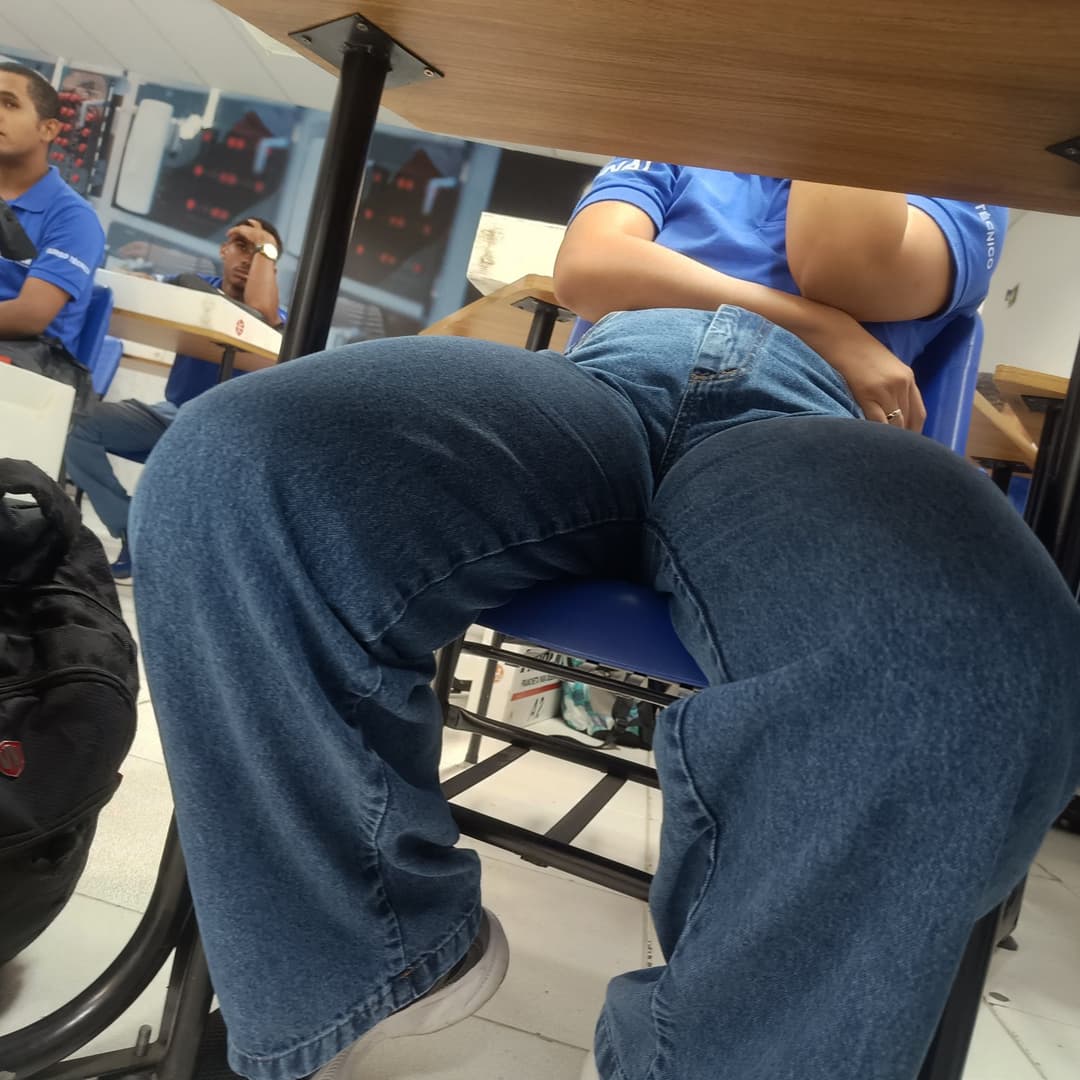 Candid ass that I took (college and bus stop) #7