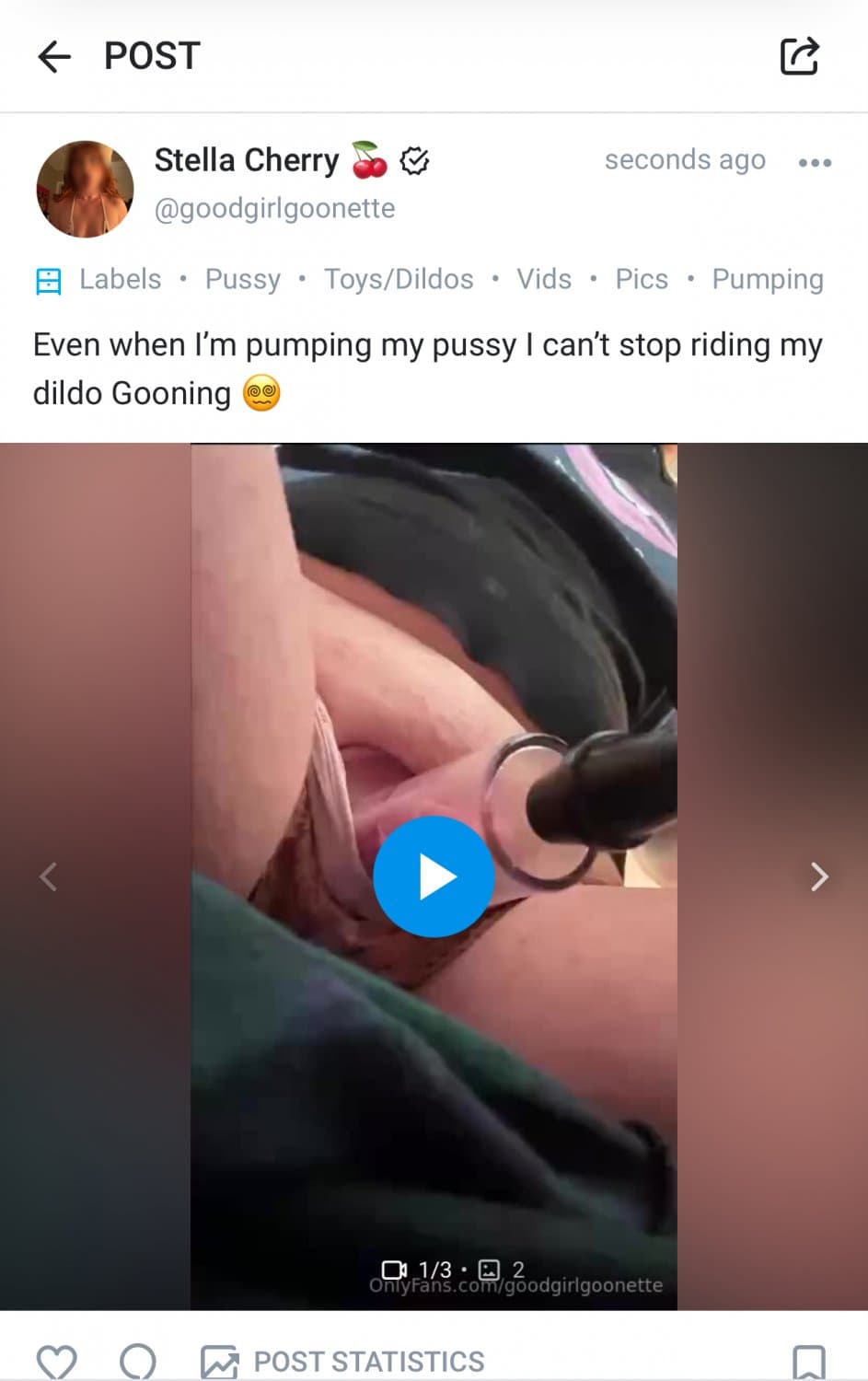 I’ll be up for hours pumping & gooning my pussy on my OF. Let’s see how fat my clit gets