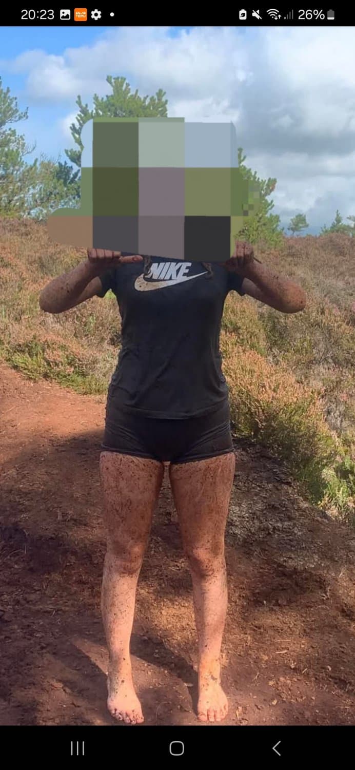 Followers girlfriend went bog jumping for her 19th