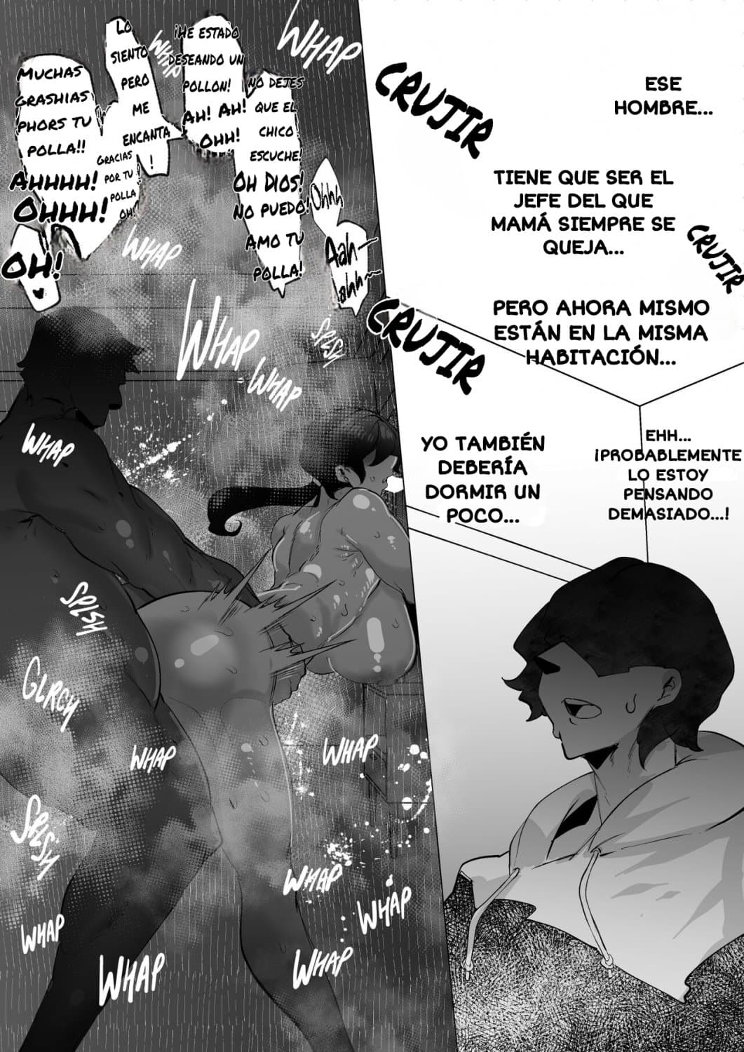 [comic] my single mother fucks a big cock (english - español)