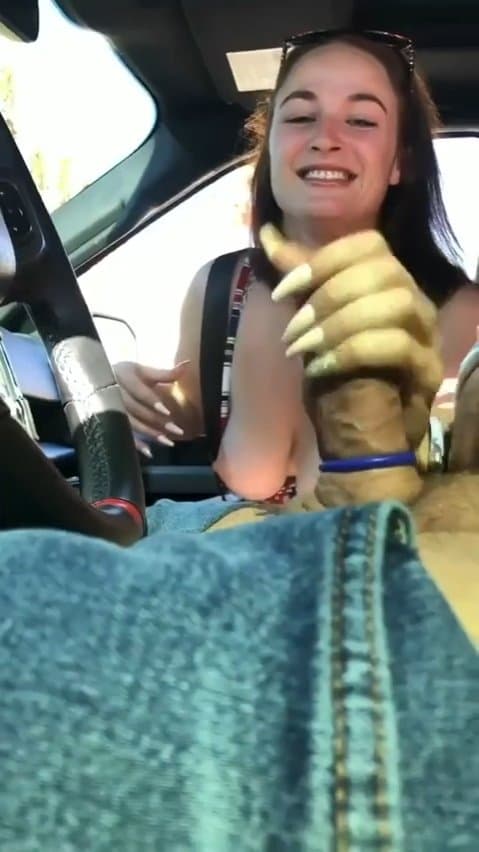 Smaak dick car handjob