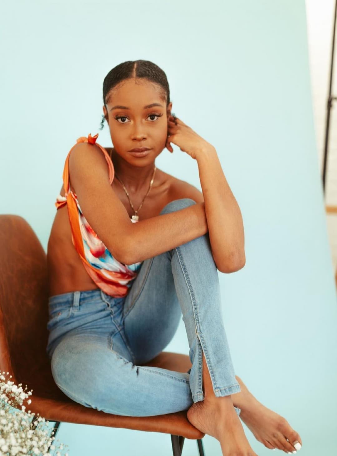 Sexy Ebony Striptease In Her Dorm