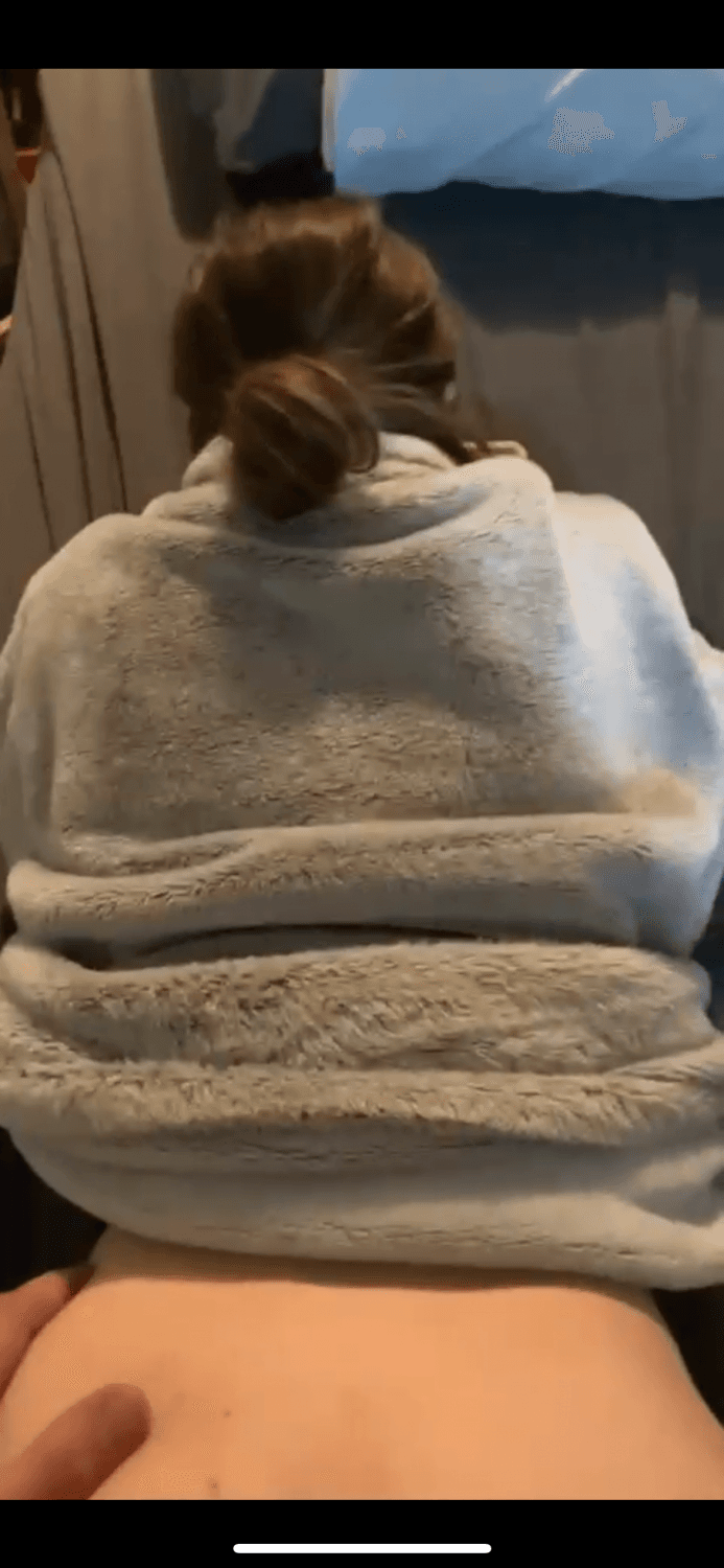 Sexy petite slut bent over and fucked after doing line of meth off her ass