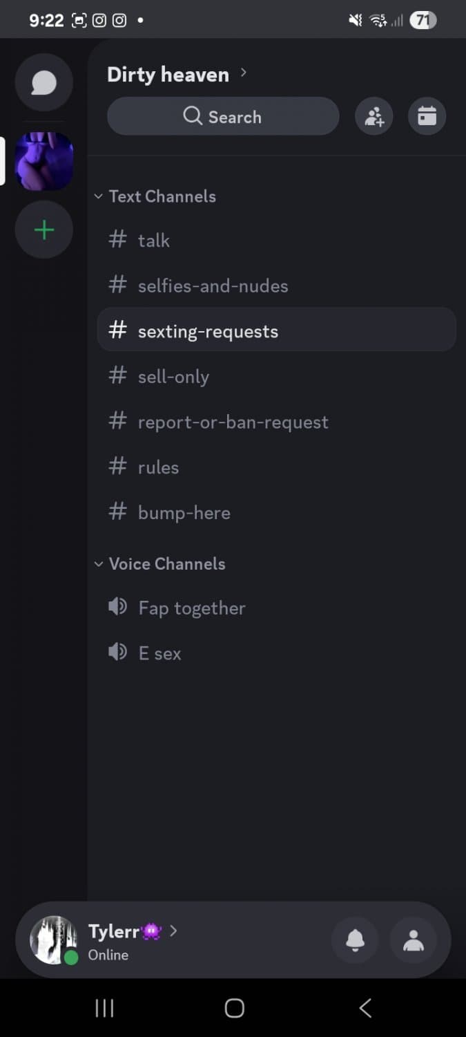 Join discord server for sexting, sex calls and nudes. Any e girls allowed. Join now.