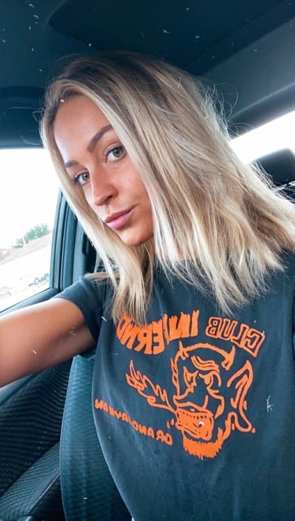 Click to view full size Brenna - perfect fitness slut with piercings showing off