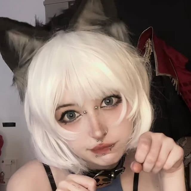 Skullgirls Cosplay Ms Fortune Tiktok Catgirl Egirl Goth Slut