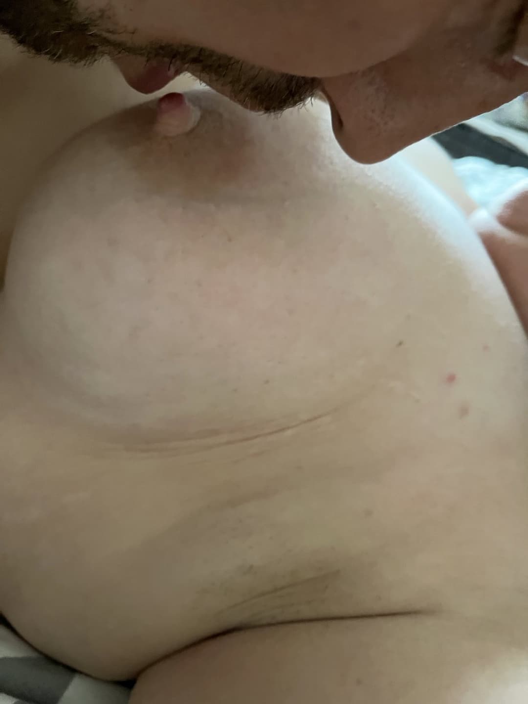 Grabbing her fat belly & stuffing her hairy pussy