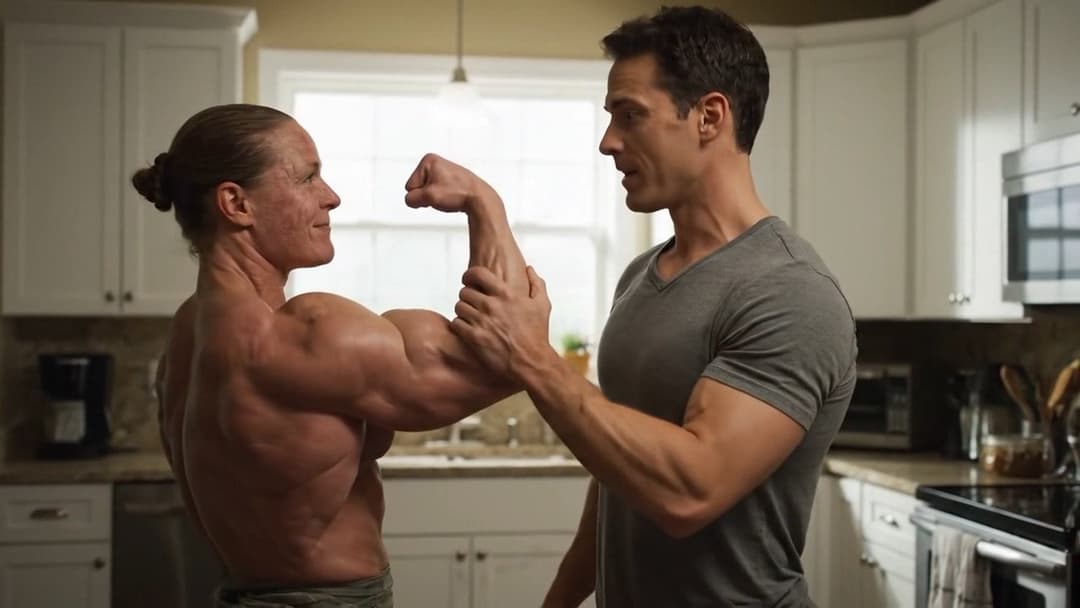 Hypertrophic muscular nudism