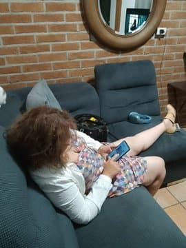 Aida espiada en su dormitorio