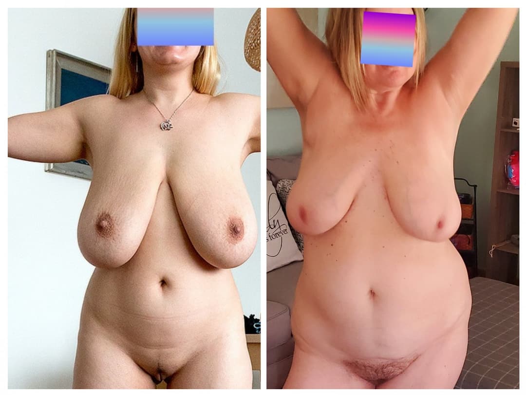 COLLAGE#3 me side by side with some of the BIGGEST BOOBS on erome