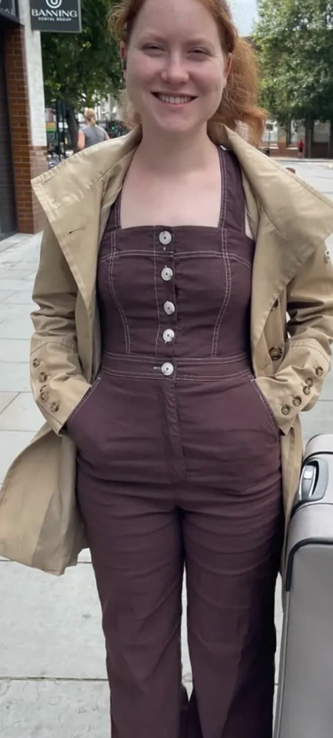 Sexy Ginger, 18, getting 1st bare stranger cock on college trip and 2 BBC students. Others watching.