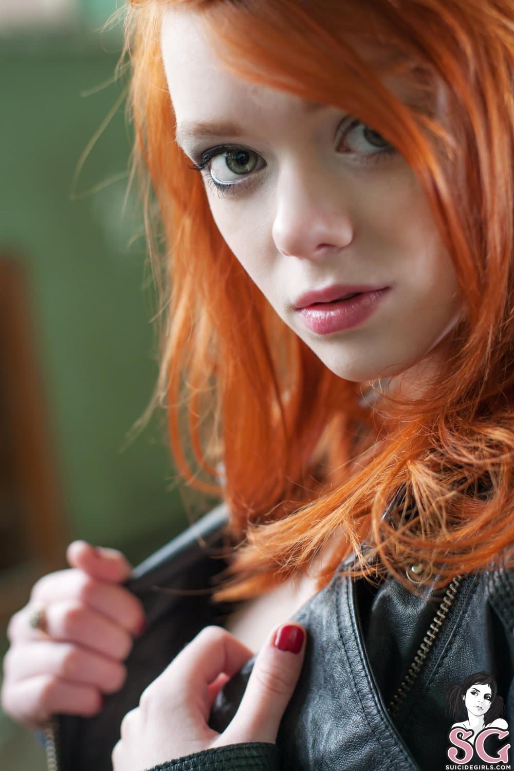 Window Bathing Ginger Lass