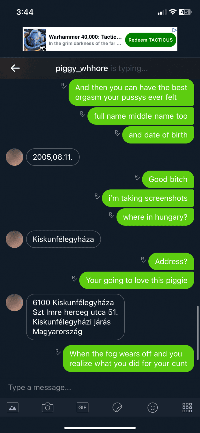 Stupid Hungarian webslut Emma kiss