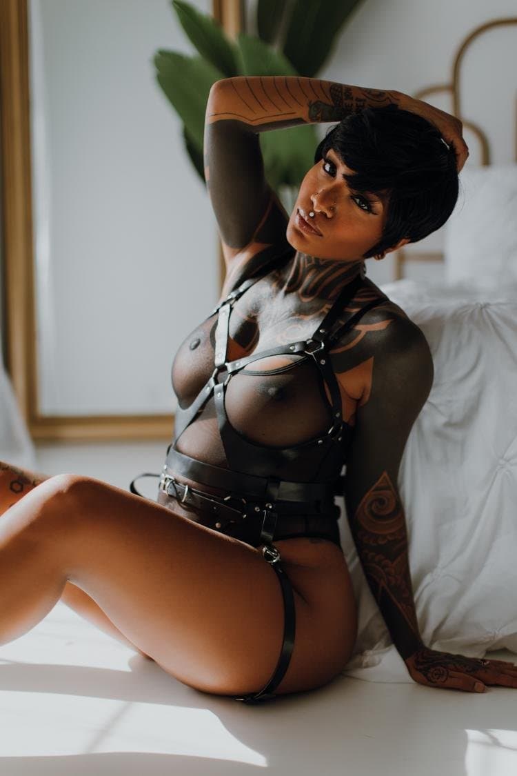 Tatted black beauty boudoir