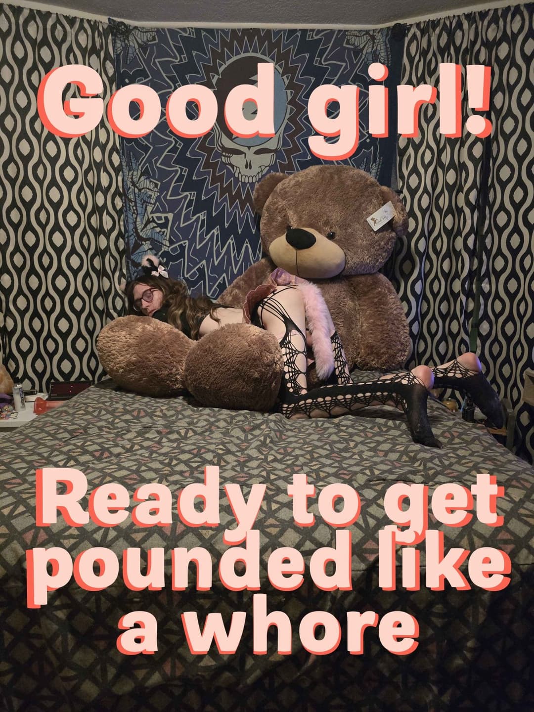 Daddys Toy loves her Teddy